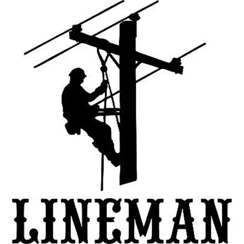 HotMeiNi Lineman Linemen Journeyman Electrician Power Pole Fun Car