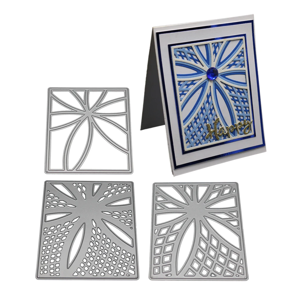 

Background Cutting Dies Rectangle Frames Metal Stencil And Stamps For DIY Scrapbooking Embossing Card Making Craft Dies new 2019