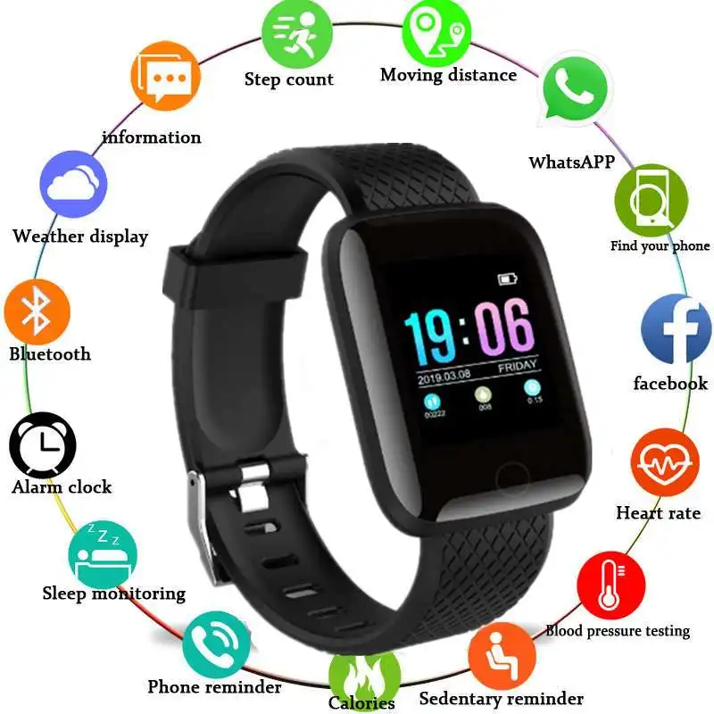

Smart Watch Men Blood Pressure Waterproof Smartwatch Women Heart Rate Monitor Fitness Tracker Watch Sport For Android IOS