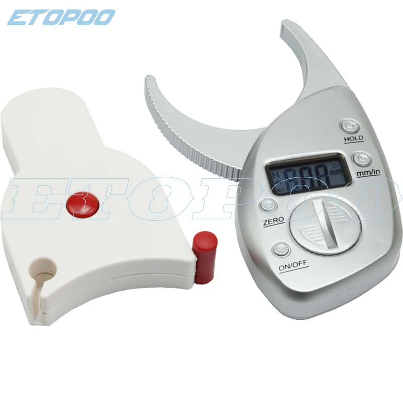 

2 in 1 kit Body digital fat caliper + body measure tape electronic body fat tester with measure tape