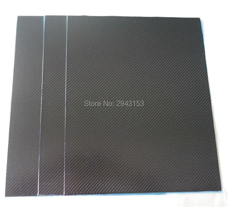 3K glossy matt Carbon Fiber plate panel sheet 2.0*400*500mm for RC