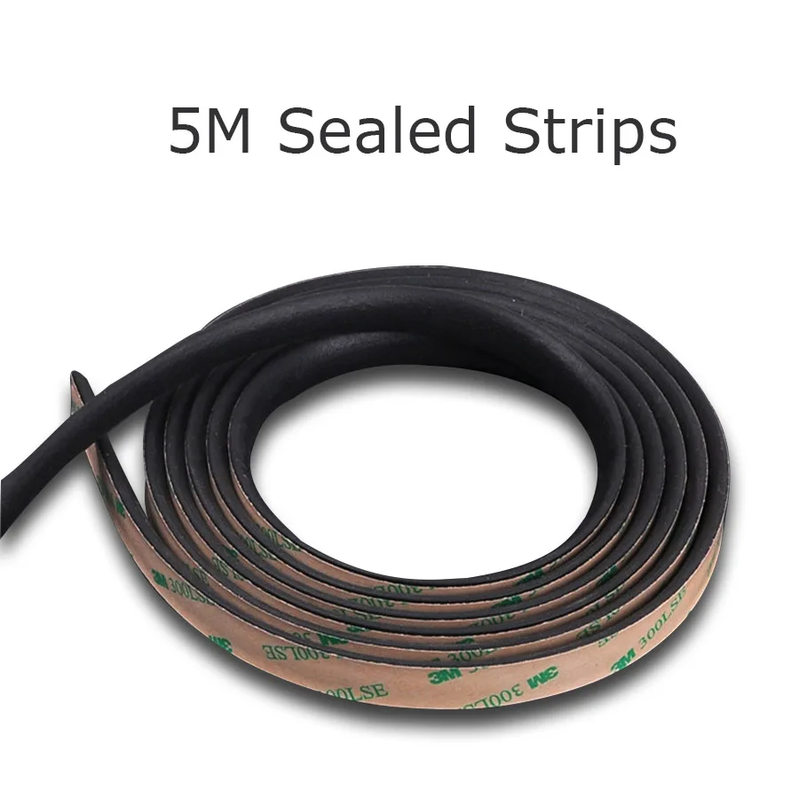 Universal 5m Car Window Sealant Rubber Sunroof Triangular Window Seal