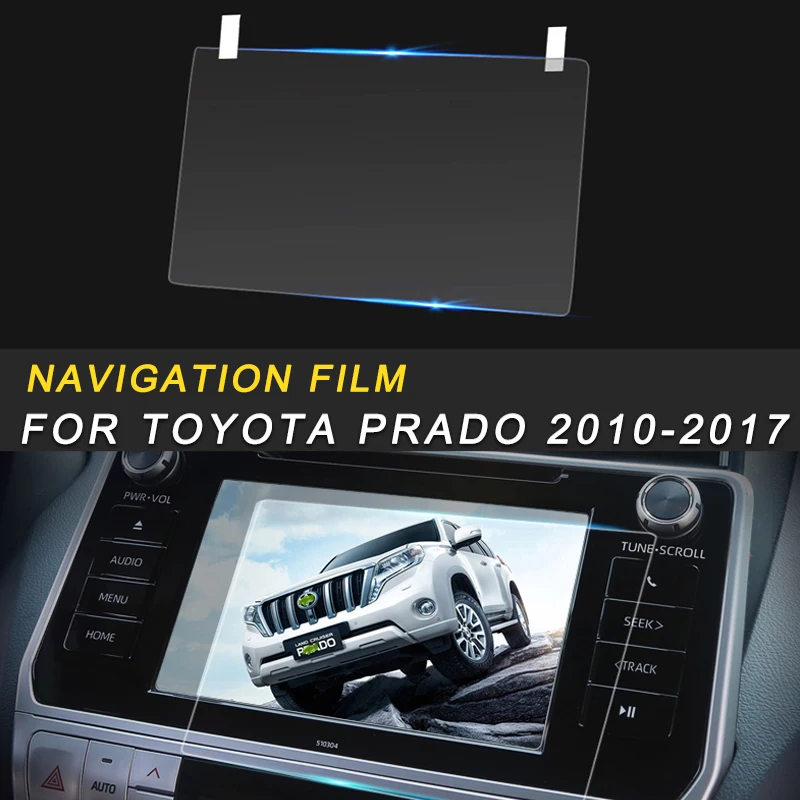 

For Toyota Prado 2018-2019 Car Styling Navigation Screen Monitor Film Protector Cover Trim Sticker Interior Accessories