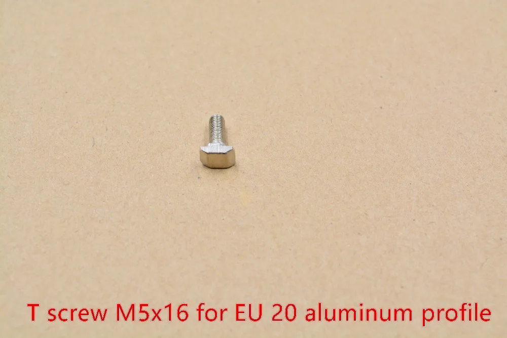Болт с Т-образным винтом M5x16 европейского стандарта для алюминиевого профиля 20