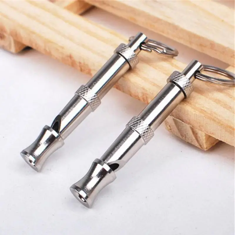 

Pet Dog Stainless Steel Two-tone Ultrasonic Flute Stop Barking Ultrasonic Sound Repeller Cat Training tools