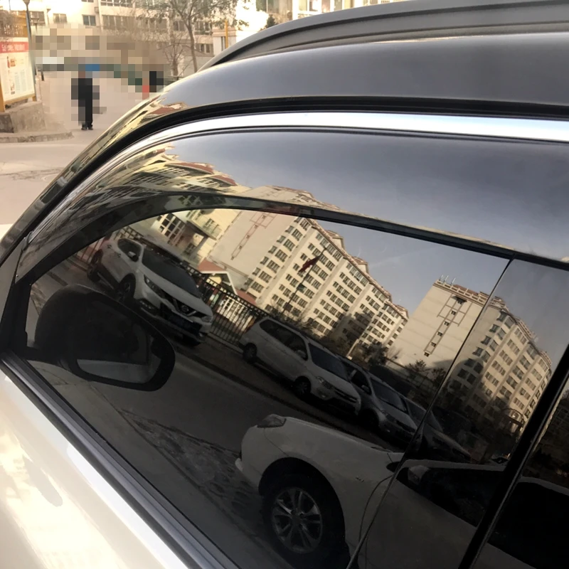 Для Suzuki Vitara 2016 2017 Пластиковый черный оконный козырек Vent Shades Защита от солнца и