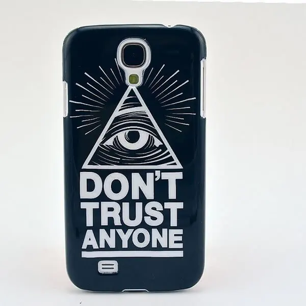 Dont trust anyone evil eyes Hard PC phone Case for Samsung Galaxy S4 SIV goi rdq |