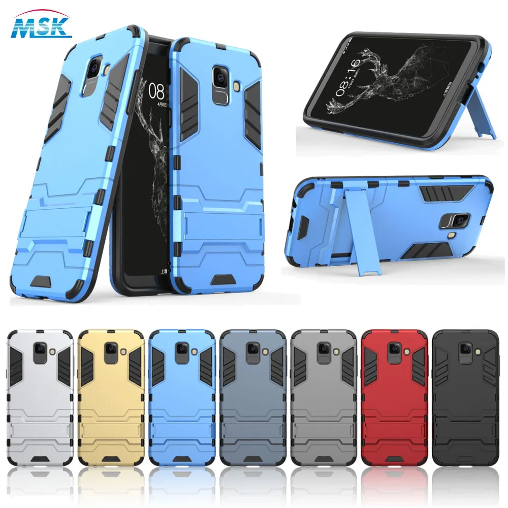 For Samsung Galaxy A6+ A605F A605G PC mobile phone case for A6 Plus 2018 2-in-1 bracket shell fundas |