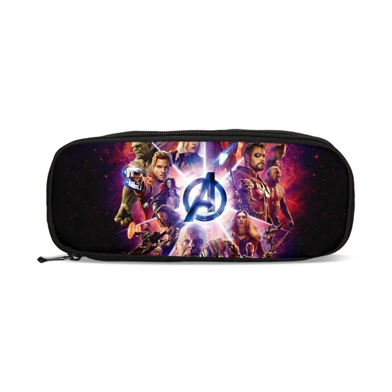 

Purses For Boys Girls Pen Bag Fashion Marvel Avengers Infinity War Super Hero 3D Printing Pen Case School Supply Pencil Pouch