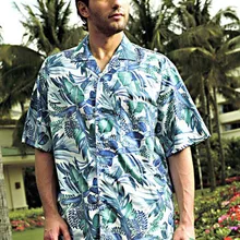 Летняя модная мужская Повседневная рубашка с короткими рукавами и принтом; большие размеры; рубашка с цветочным принтом; свободная Мужская одежда; гавайская рубашка; 2XL 3XL
