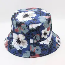 Ldslyjr цветочный принт Панама для рыбака шляпа на открытом воздухе Дорожная шляпа шляпы от солнца для мужчин и женщин 265