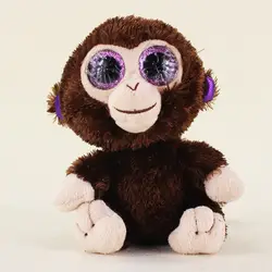 15 см Ty Beanie Боос большие глаза обезьяна плюшевые игрушки куклы подарок для маленьких детей Бесплатная доставка