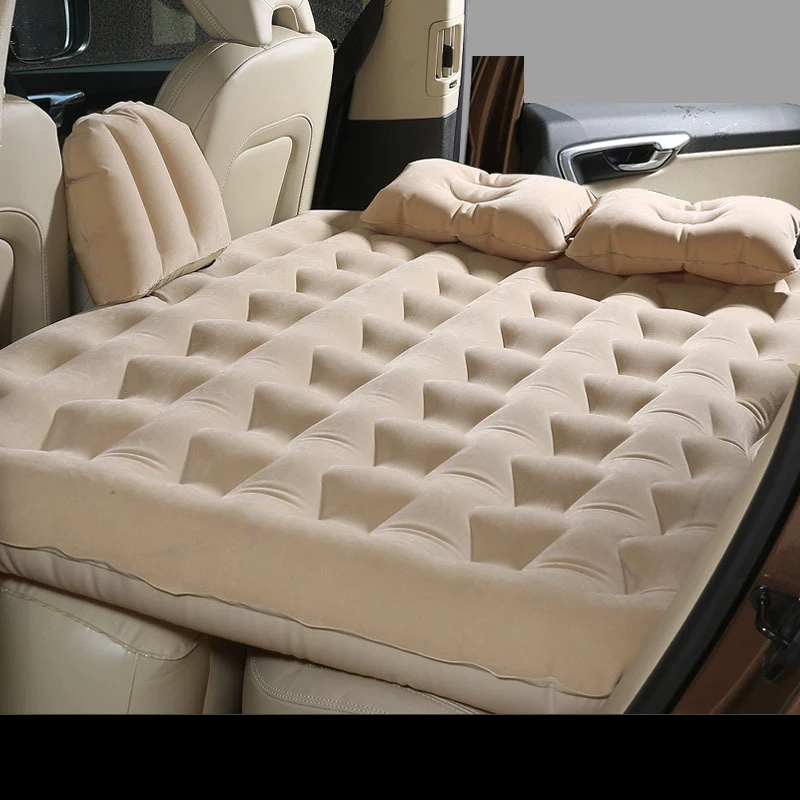 Кровать для автомобиля на заднем сиденье диван-кровать надувной матрас для Citroen BERLINGO BLINGO c2 C3 Aircross picasso C4 - Название цвета: Бежевый