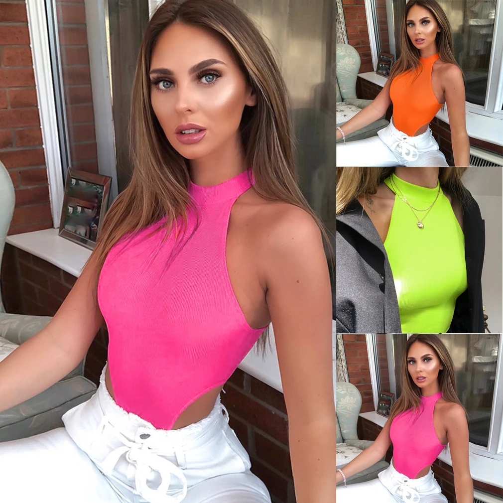 

Women Sexy Jumpsuit Bodycon Bodysuit Leotard Top Romper Blouse Sleeveless Shirts Sexy Jumpsuit Bodycon Bodysuit