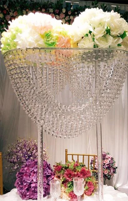 

crystal table centerpiece flower stand Wedding Decoration 4pcs/lot