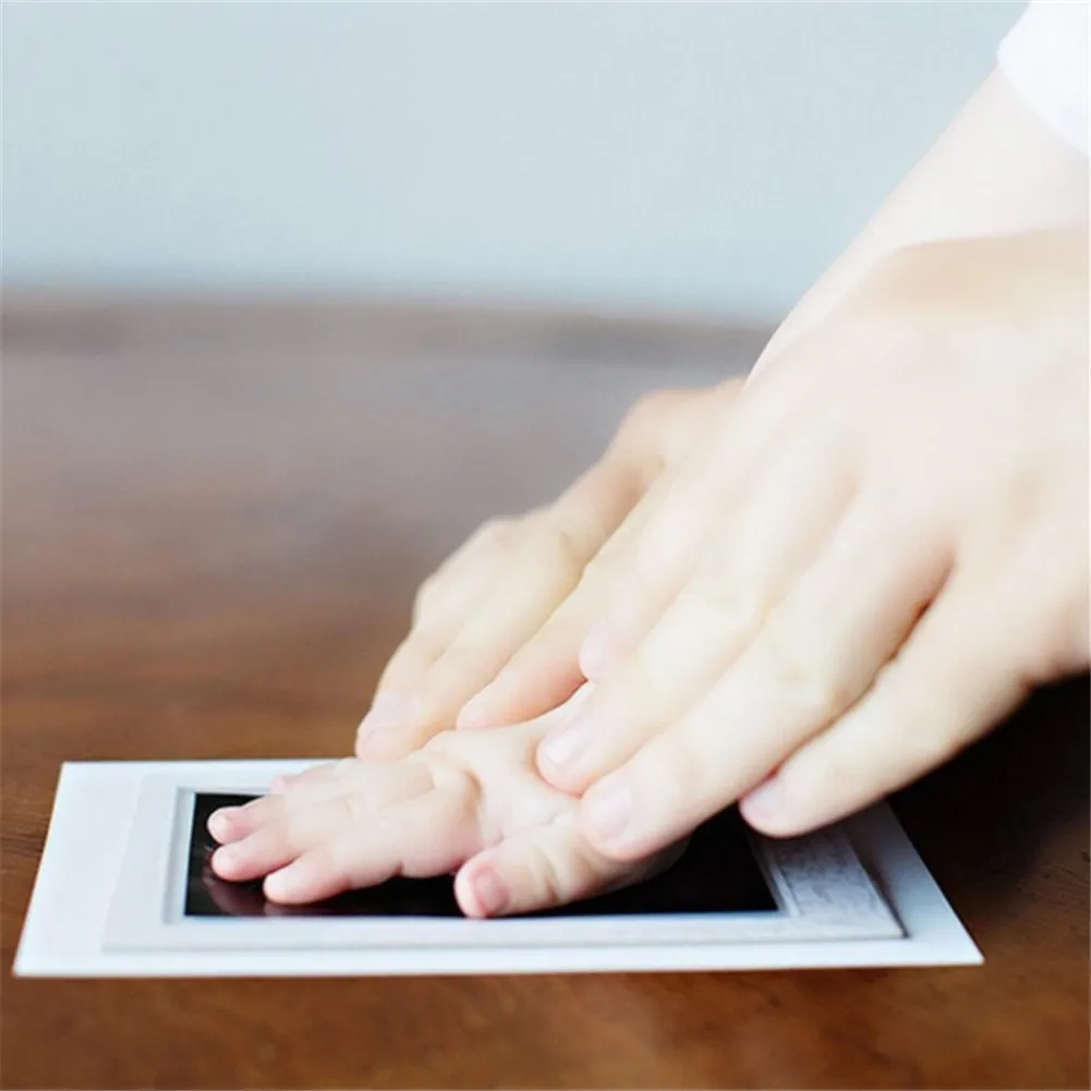 Новорожденный отпечаток рук Inkpad нетоксичный отпечаток руки ребенка FootprintWatermark младенческой сувениры литья глиняные игрушки подарок Baby Shower