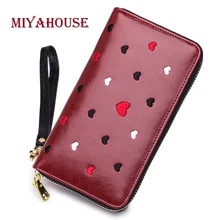 

Miyahouse High Quality Women Long Clutch Bags Zipper Mobile Phone Wallet Fashion Female Cards Holder Wallet Sweet Hearts Purses