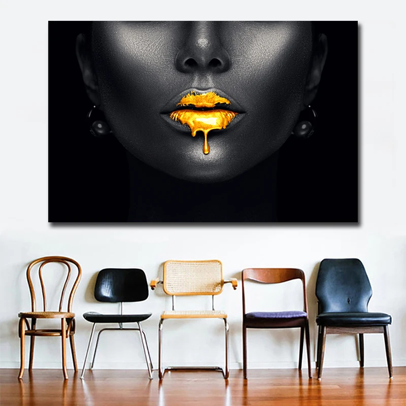 Сексуальные губы холст настенные художественные картины Дешевые дропшиппинг африканские картины для гостиной настенные украшения на заказ постер и принты