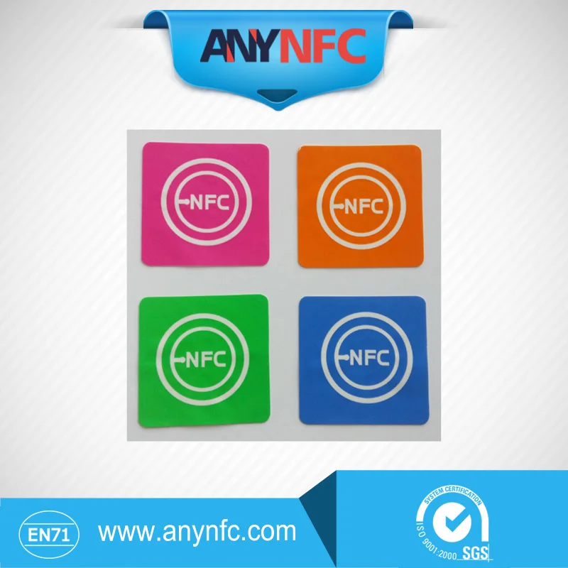 

(4 Pcs/lot) NFC Stickers Tags Ntag203 13.56mhz Rfid tag for Samsung Note3 Galaxy S5 S4 Nokia Sony Xperia LG HTC Nexus4