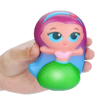

Squishies Squishy Toy Kawaii Adorable Mermaid Toy Slow Rising Cream Scented Stress Relief Gift for baby kid F1