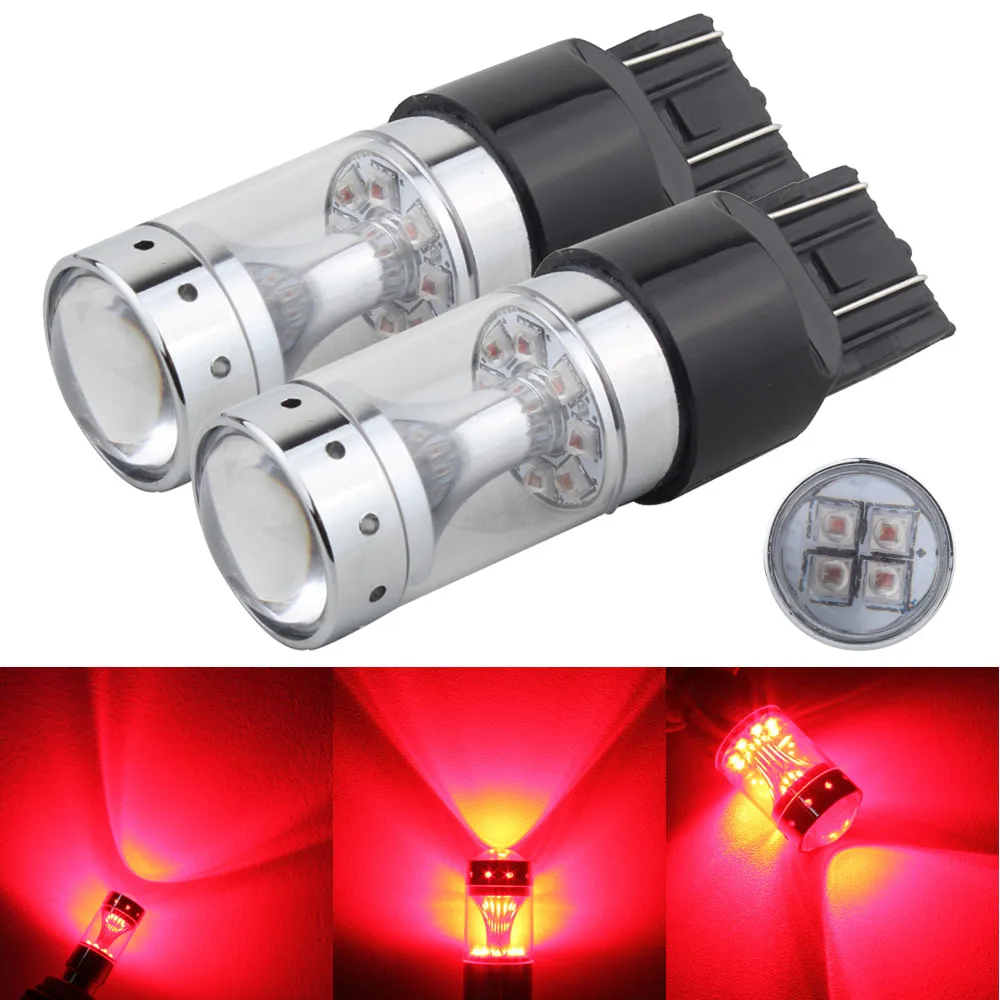 7443 T20 60W Car Brake Light Red with CREE Chip XB D LED Driving Light