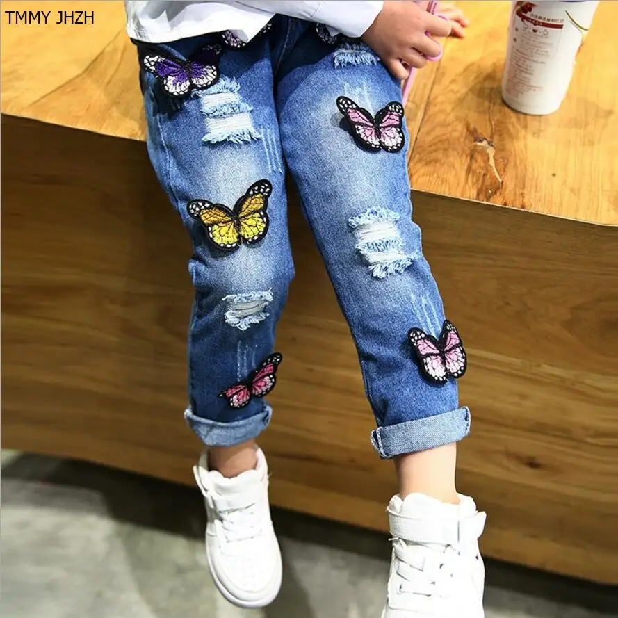 

Children Broken Hole Pants Girl Clothes Baby Girls Jeans For Kids Fashion Kids Trousers Spring Autumn girls pants
