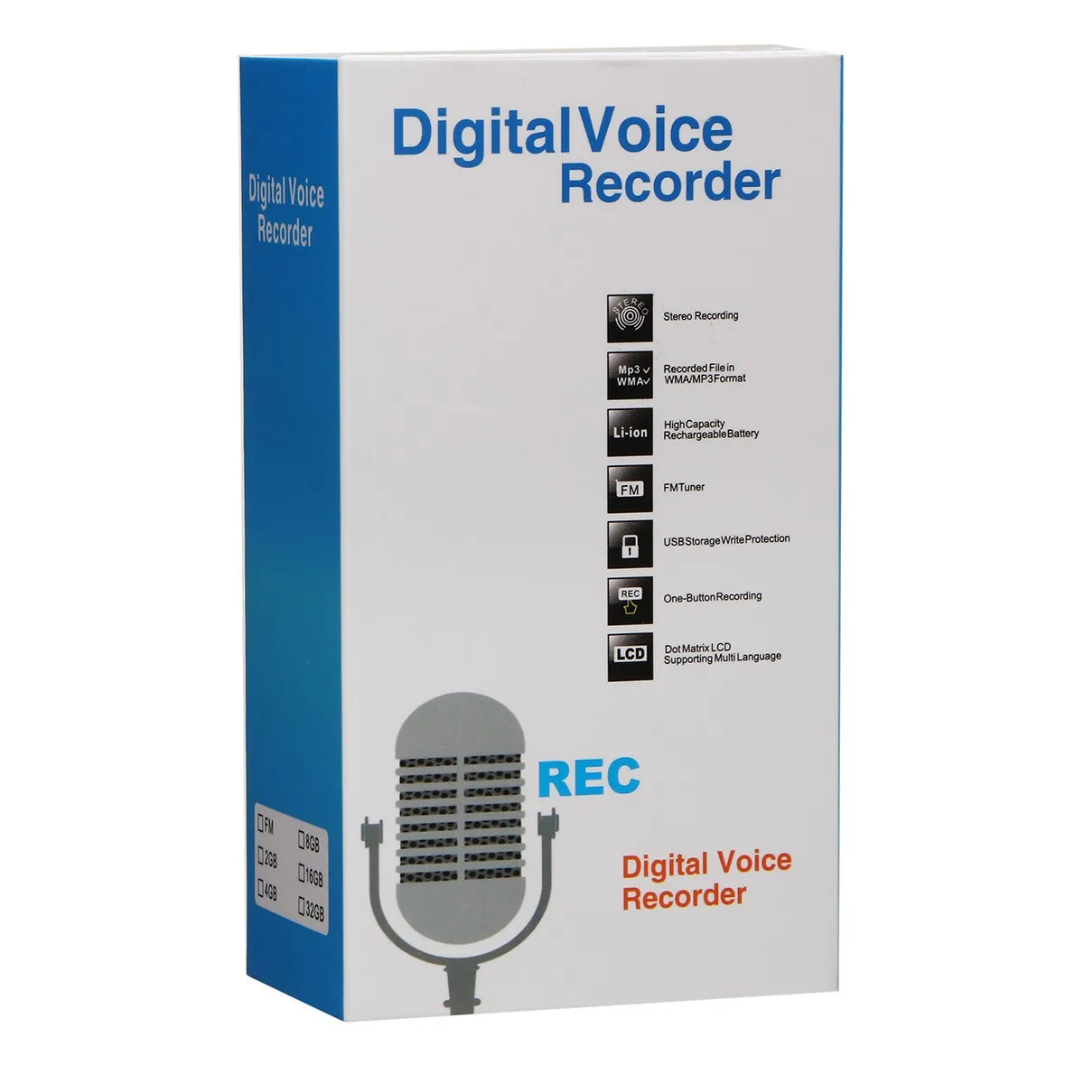 LEORY Mini 8GB Digital Voice Recorder Sound Audio Portable Multi-language Dictaphone With Speaker USB MP3 Player Support TF Card LEORY Mini 8GB Digital Voice Recorder Sound Audio Portable Multi-language Dictaphone With Speaker USB MP3 Player Support TF Card