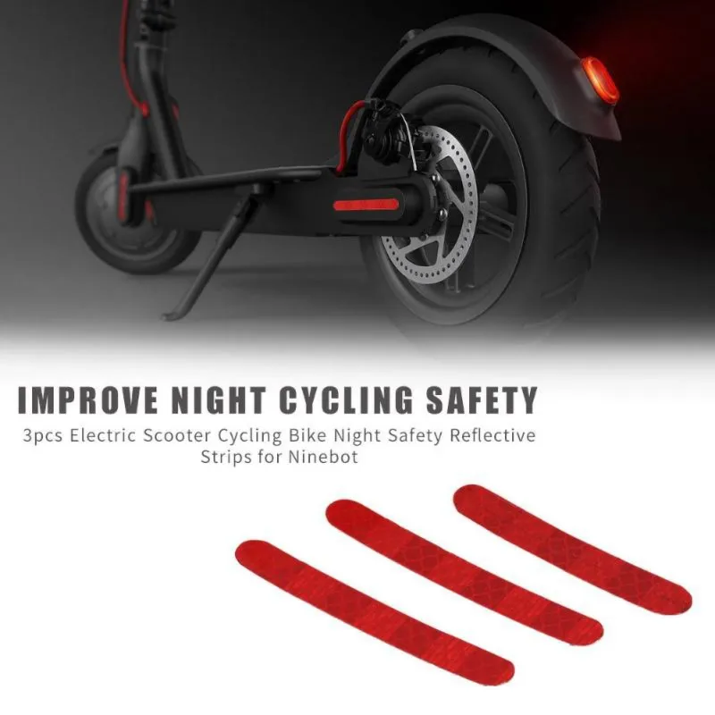 

Ninebot ES2 ES3 ES4 Electric Scooter Reflective Sticker Labels Electric Scooters Night Safety Warning Reflectors