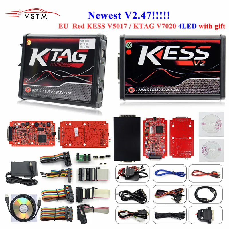 

100% No Tokens KESS V2 V5.017 V2.47 2.47 Master Version ECU Chip Tuning KESS 2 5.017 Used Online For Car Truck DHL Free