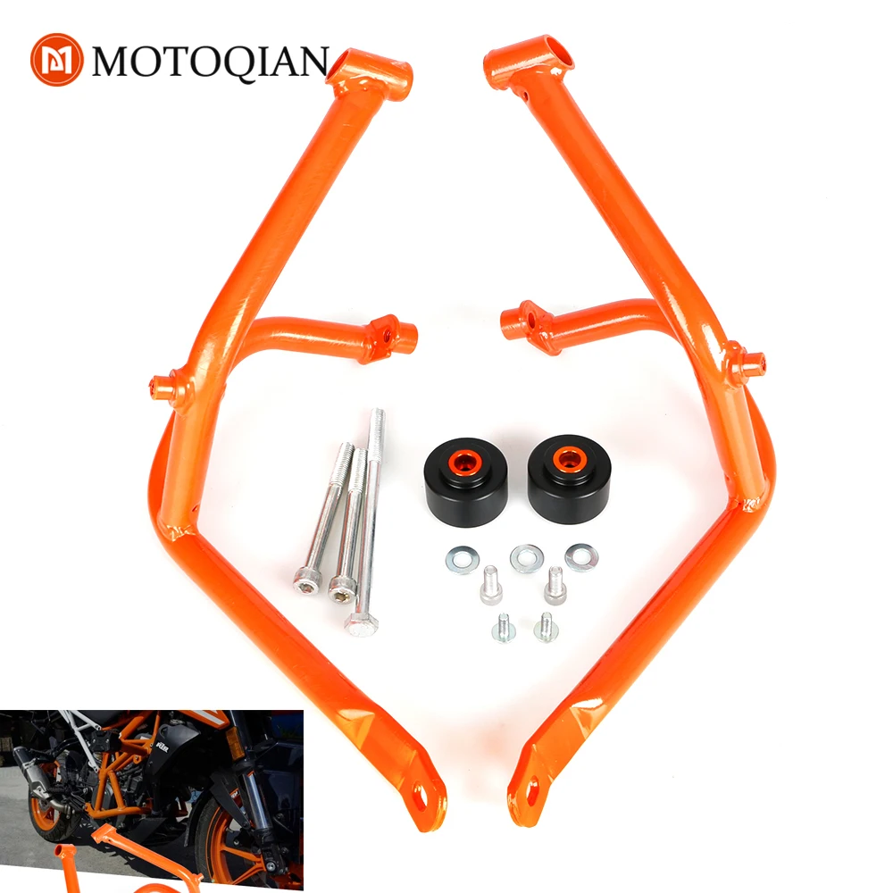 

For KTM Duke 125 200 Duke200 Duke125 2011-2016 Crash Bar Guard Engine Bumper Protection Frame Slider Orange Accessories