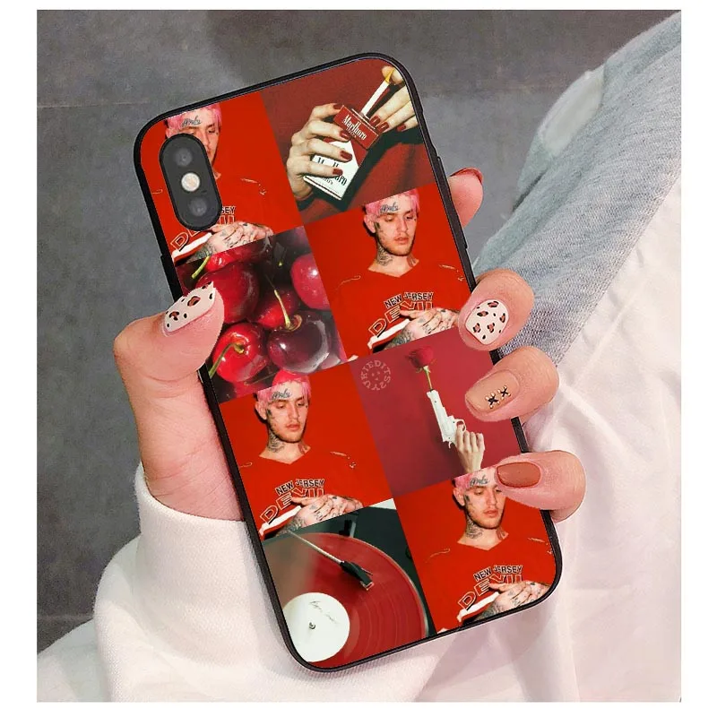 Модный мягкий ТПУ чехол для телефона Lil Peep hellboy Life is Beautiful Cry для iPhone X 5 5S 6S 11 PRO MAX 8 Plus XR XS MAX - Color: TPU