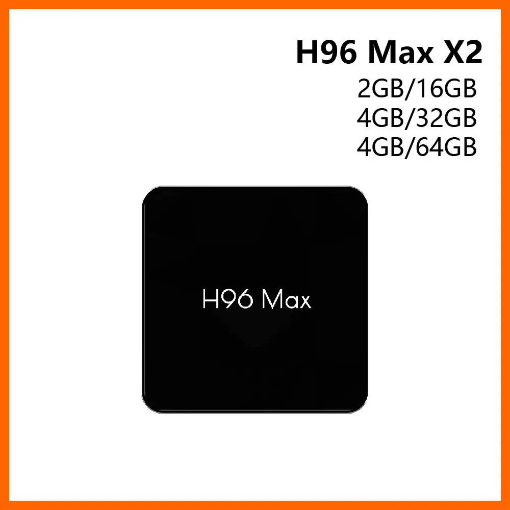 

Smart IPTV Box H96 MAX X2 Amlogic S905X2 Quad Core 4GB DDR4 Built-in 5.8G WiFi H.265 4K Android 8.1 IPTV Box