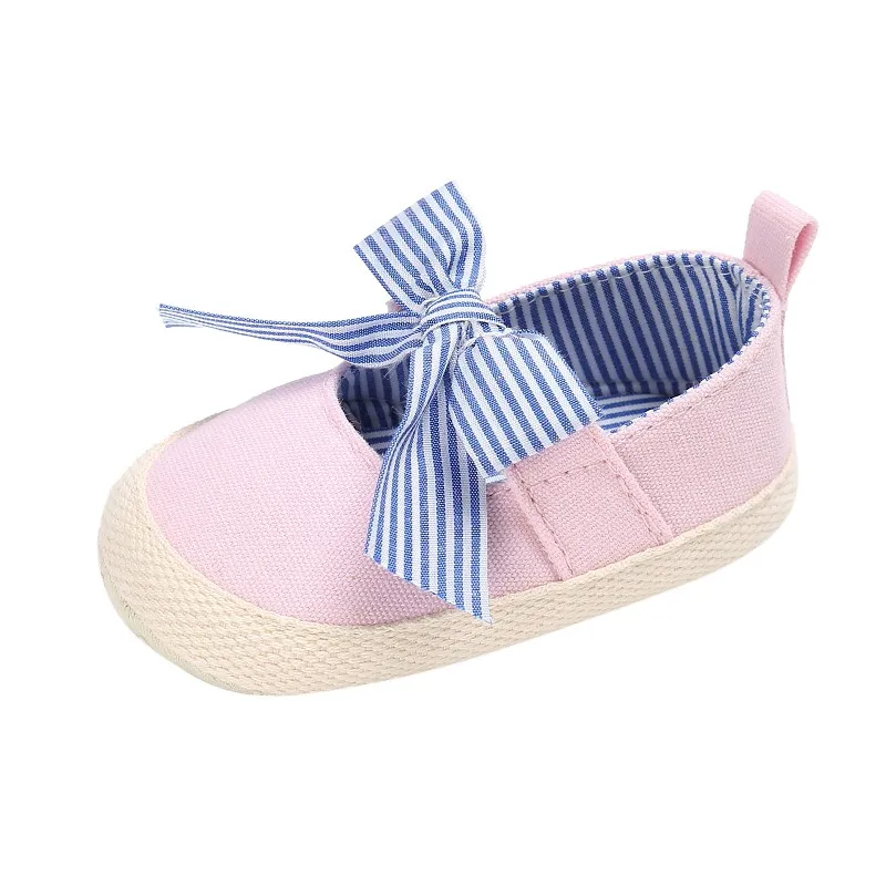 Маленькие свежие бант Принцесса детские ступни новорожденная девочка PU Prewalker детская обувь для детей от 0 до 18 месяцев