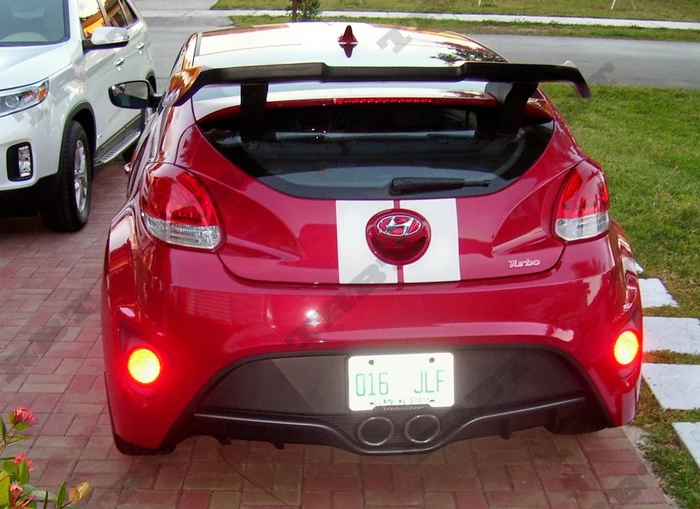 

Fit for HyundaI Veloster carbon fiber rear spoiler rear wing Roof Spoiler