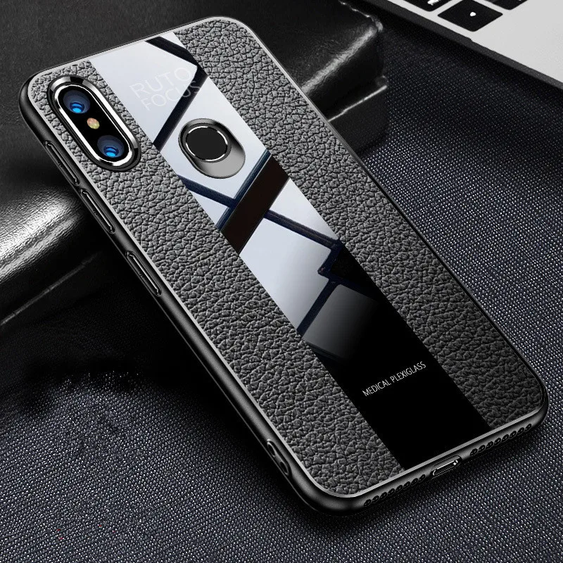 

Case For Xiaomi Mi 8 lite Mi 9 8 SE Redmi 7 7A K20 Pro Redmi Note 7 6 Pro Porsche Design Leather Texture Coque Matte Phone Cover