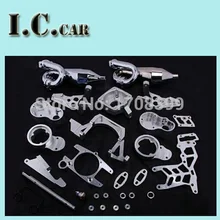 Twin cylinder engine exhaust bracket kit tuned pipe for 1 5 twin engine hpi baja 5b