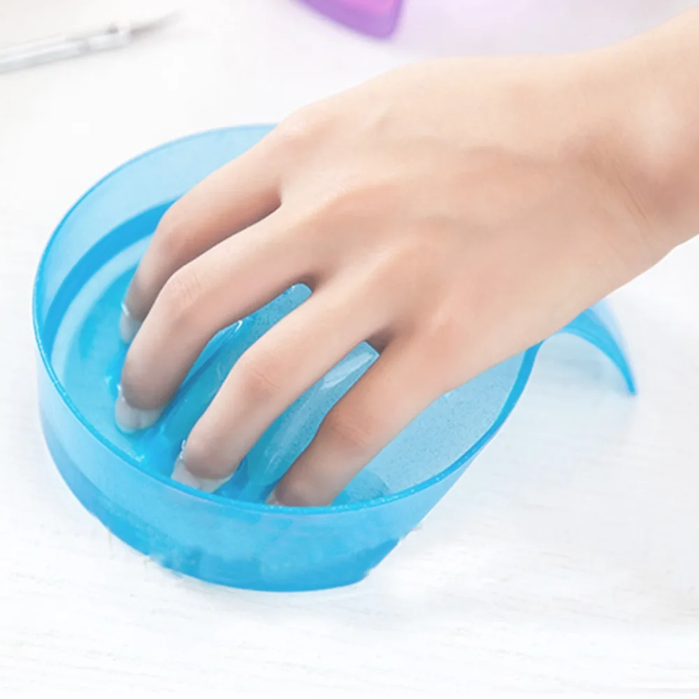 Nail Art Hand Wash Remover Soak Bowls with Rectangle Shaped Hand Spa