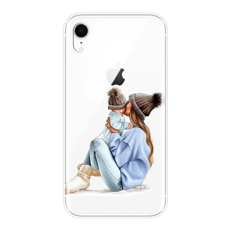 Para iPhone 6 S 6 S 7 8 X XR XS Max funda silicona negro niña bebé mujeres mamá suave funda para teléfono Apple iPhone 8 7 6 S 6 S Plus Para iPhone 6 S 6 S 7 8 X XR XS Max funda silicona negro niña bebé mujeres mamá suave funda para teléfono Apple iPhone 8 7 6 S 6 S Plus