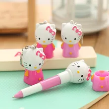 

JOUDOO Cute Kawaii Hello Kitty Ballpoint Pen 0.5mm Capsule Ball Pen Creative Stationery Office School Supplies Gift for Kids