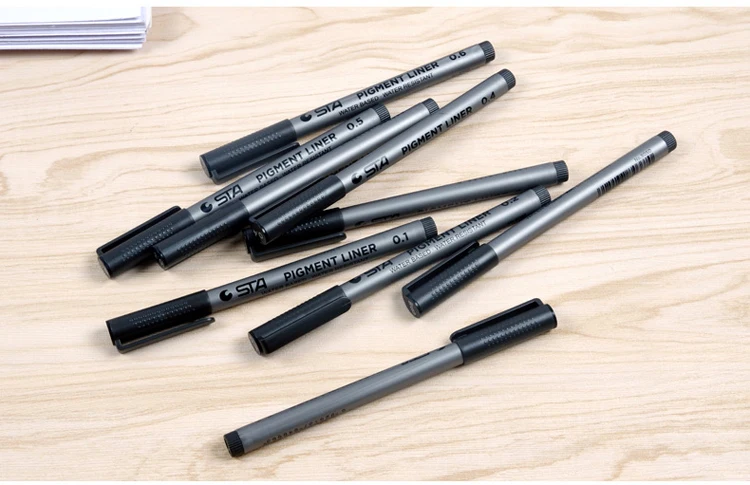 Copic товары для рукоделия для художник манга кисть для рисования; ручка маркеры, цветные фломастеры 9 шт./лот STA на водной основе щетка канцелярские MKB002G