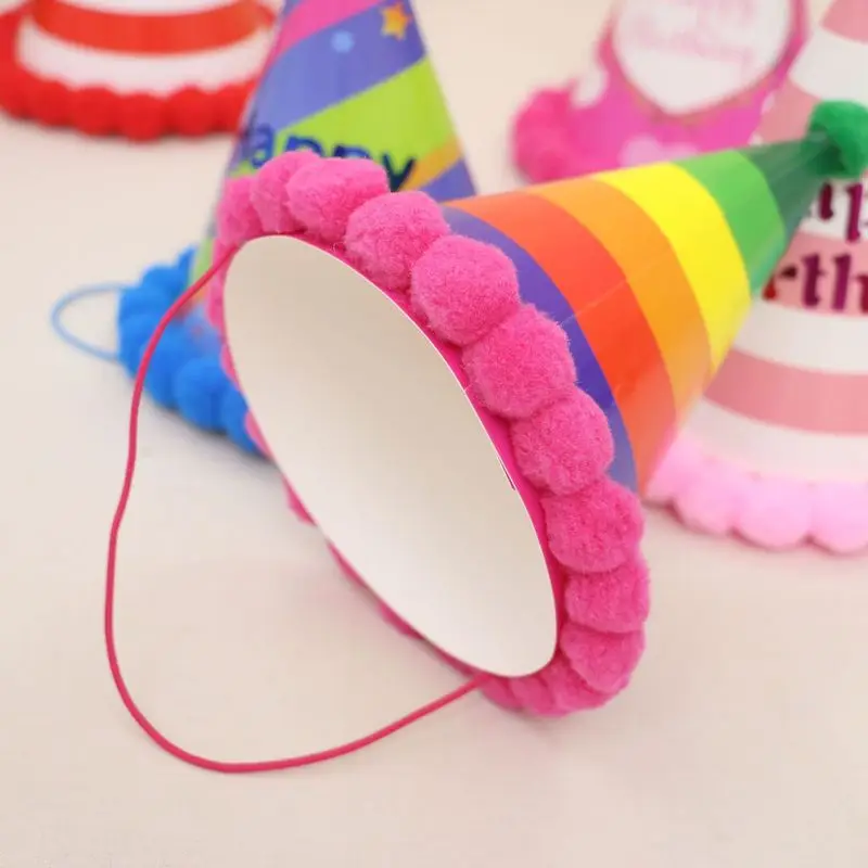 

1st Birthday Hat for Kids Lovely Baby Birthday Hat Party Supplies Ball Dot Tricorn Hat Children Birthday Party Decoration