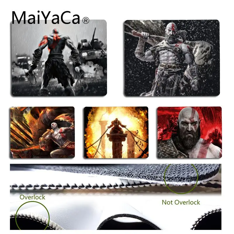 

MaiYaCa Funny god of war Durable Rubber Mouse Mat Pad Size for 18x22cm 25x29cm Small Mousepad