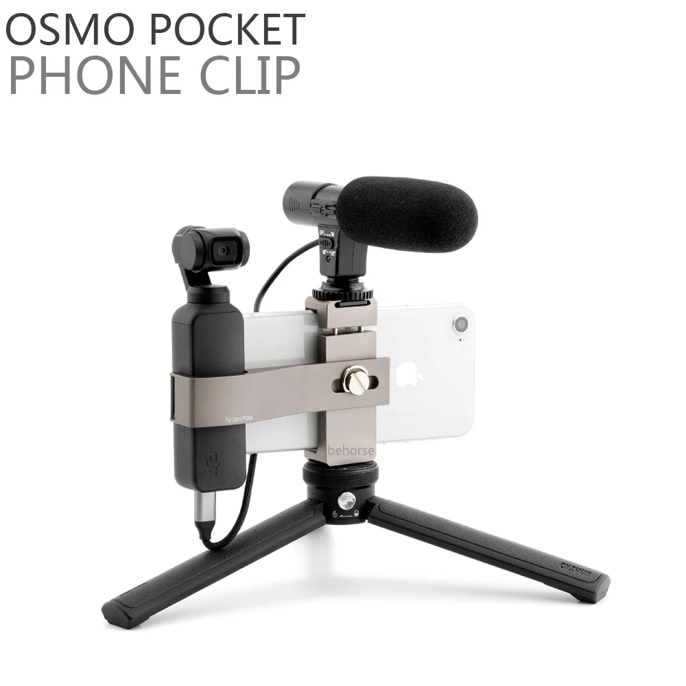 DJI Osmo Карманный держатель для телефона для штатива селфи палка микрофон якорь Youtupe Osmo Карманный карданный Стенд аксессуары