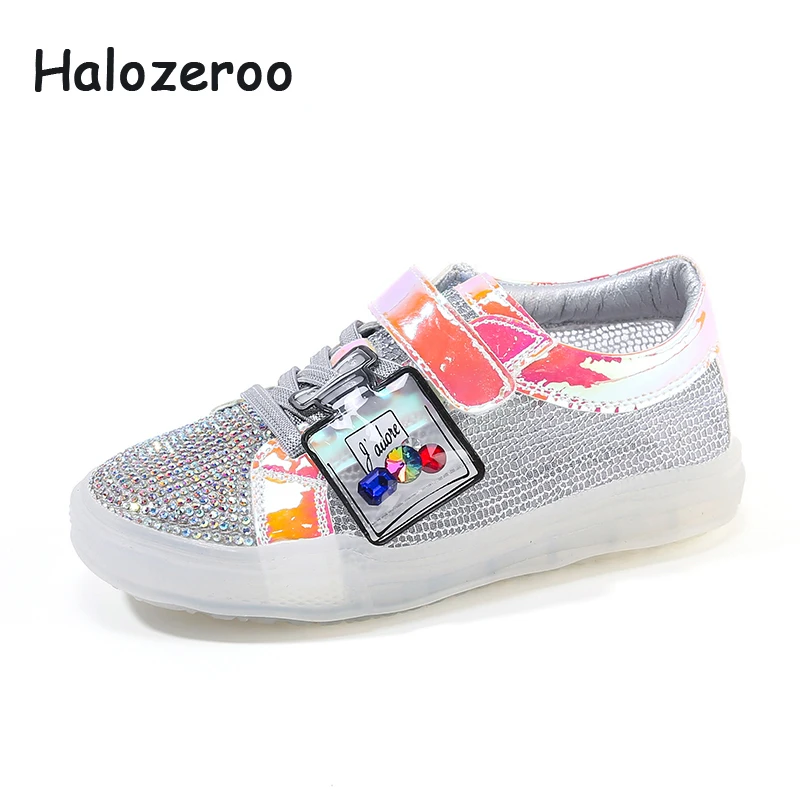 

2019 Autumn Kids Mesh Shoes Children Rhinestone Sport Sneakers Baby Girls Casual Sneakers Boys Fashion Sneakers Brand Trainer