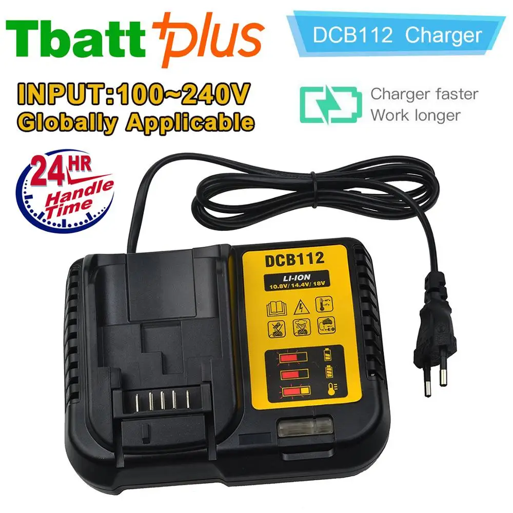 

Replacement Dewalt DCB112 12V & 20V Max Li-Ion Charger Replaces Both DCB101 & DCB100 DCB105 Dewalt Charger