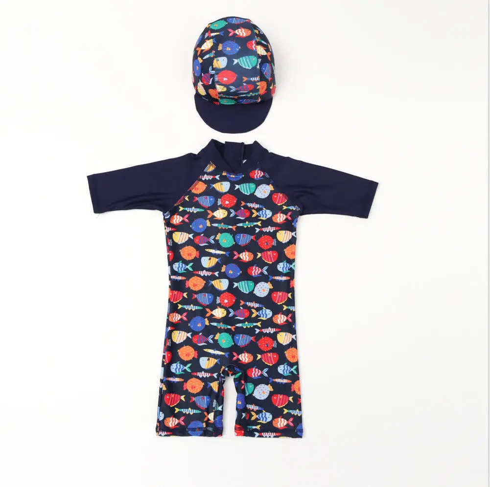 Kid Baby Boys Girls Swimwear Quick Dry Guard Surfing Suit Long Sleeve