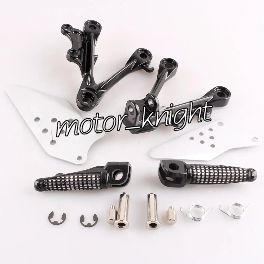 New Front Passenger Foot Pegs L&R Footrest & Brackets For Kawasaki