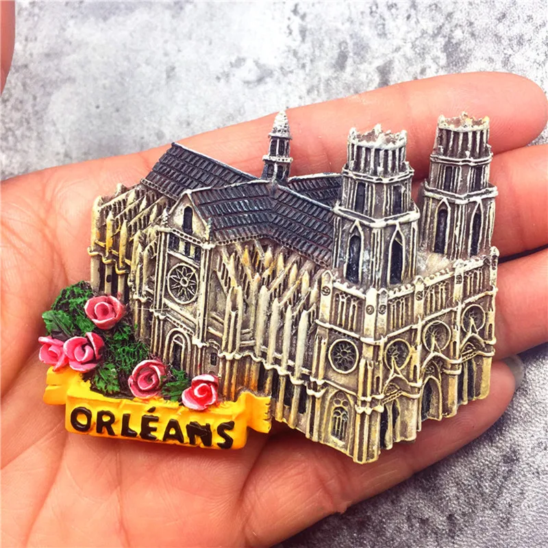 

France Orleans Fridge Magnet World Travel Tourist Souvenir Crafts