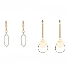Free shipping ladies jewelry Exquisite new metal long girls earrings fashion party accessories Summer Best selling