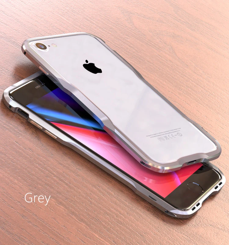 Luphie для iphone 8 плюс Чехол Роскошные Жесткий металлический Алюминий бампер противоударный чехол для телефона для iphone 8 Защитный чехол принципиально